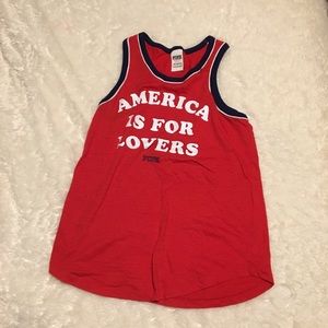 Pink Victoria’s Secret tank top